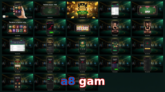 Main screen of A8 Gam bet page for PK players